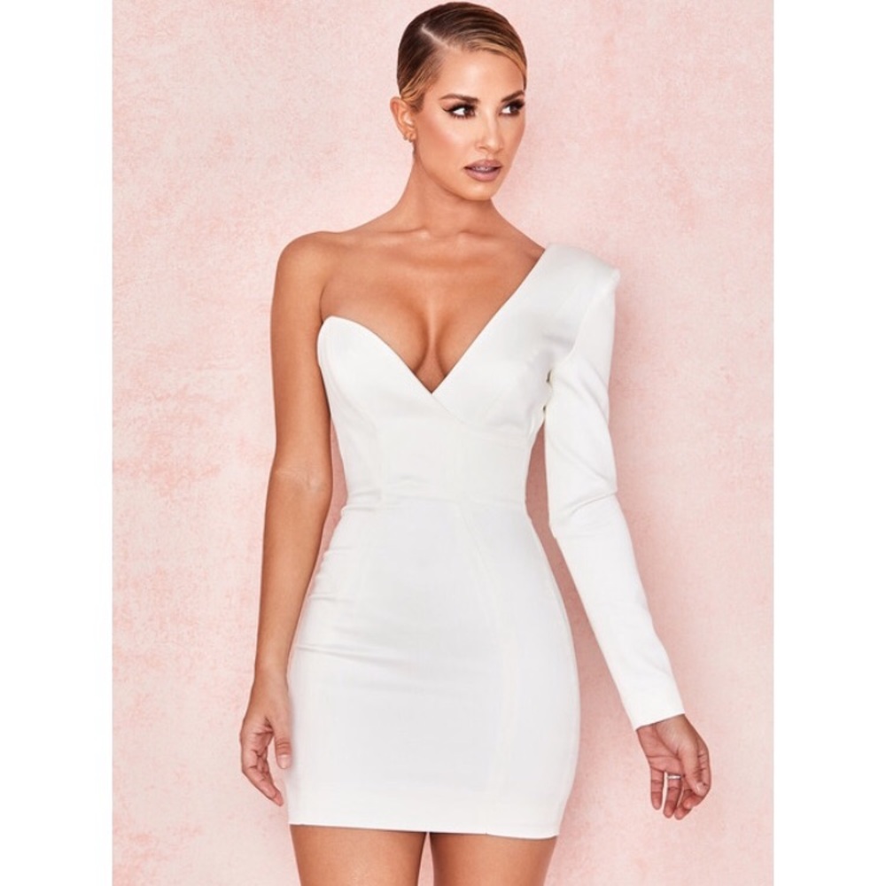 House of Cb white cocktail dress